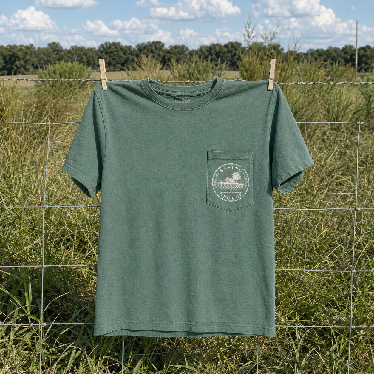 SAVING GROUND Pocket Tee PRESALE