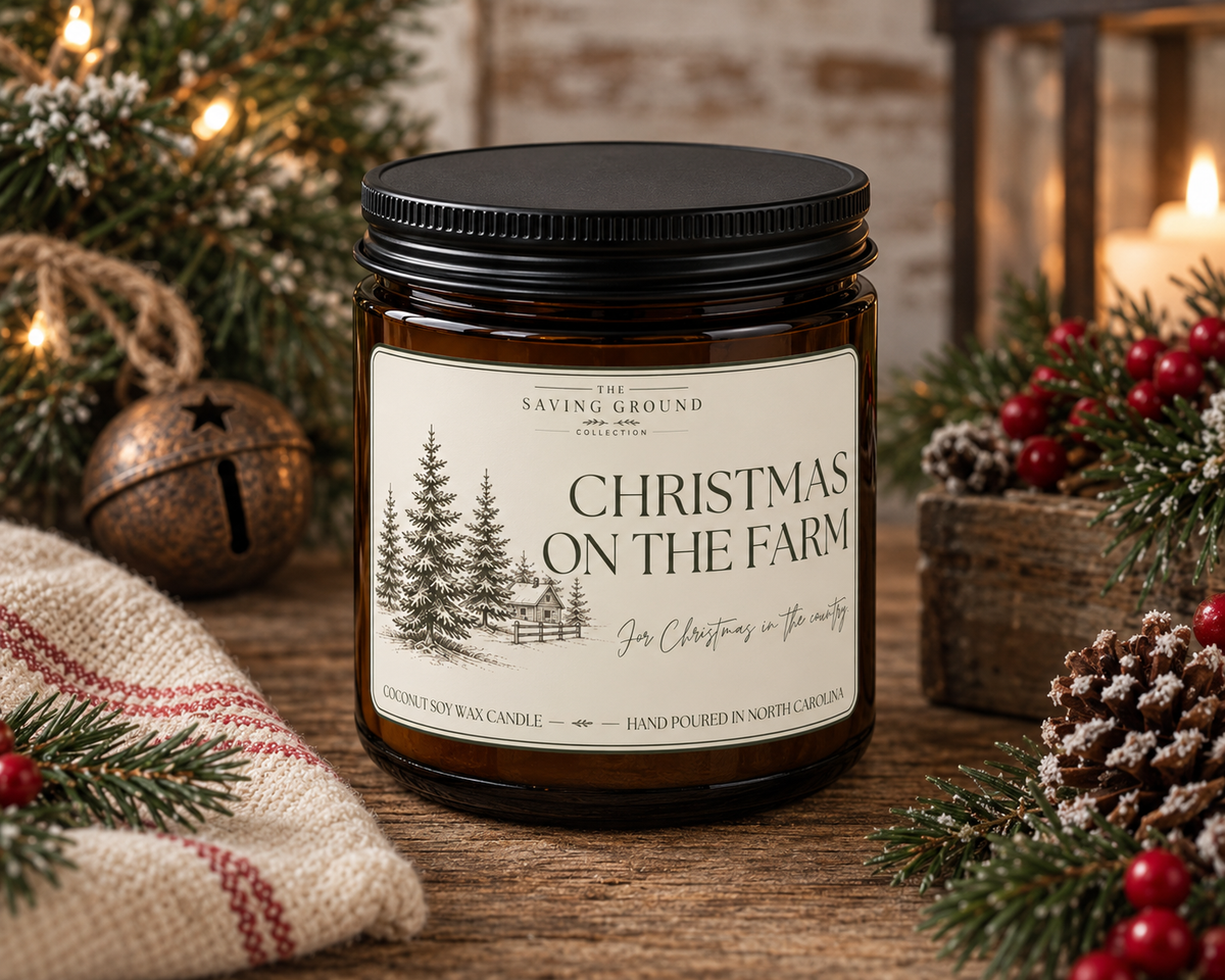Christmas on the Farm Candle