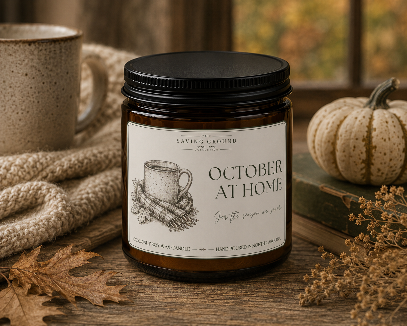 October at Home Candle